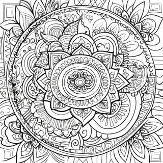 Intricate Mandala Coloring Page 741-589