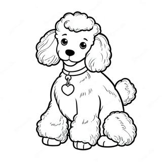 Poodle Coloring Page 7426-6126