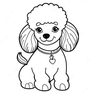 Poodle Coloring Page 7426-6127