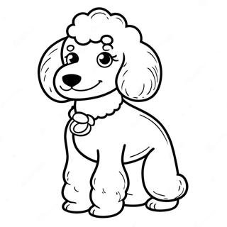 Poodle Coloring Page 7426-6128