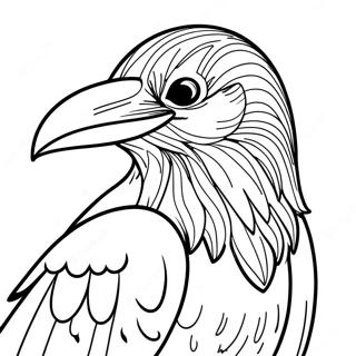 Raven Coloring Page 7436-6135