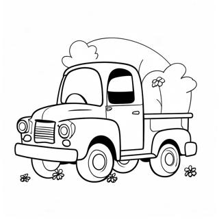 Little Blue Truck Coloring Page 7446-6142