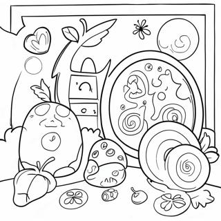 Mystical Hidden Objects Coloring Page 7467-6163