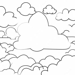 Heavenly Clouds Coloring Page 7476-6165