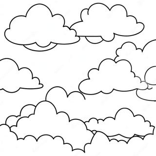 Heavenly Clouds Coloring Page 7476-6166