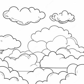 Heavenly Clouds Coloring Page 7476-6168