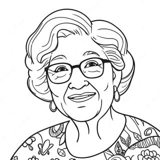 Best Grandma Coloring Pages