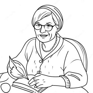 Best Grandma Coloring Page 7486-6175