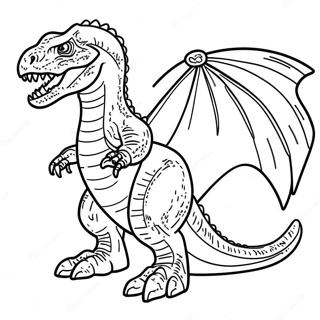 Indominus Rex Coloring Page 7506-6186