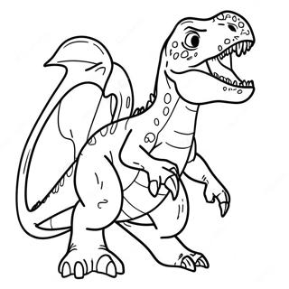 Indominus Rex Coloring Page 7506-6187