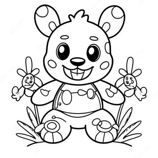 Spring Trap Coloring Page 7516-6193