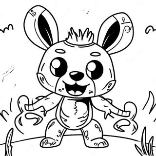 Creepy Spring Trap Coloring Page 7517-6203