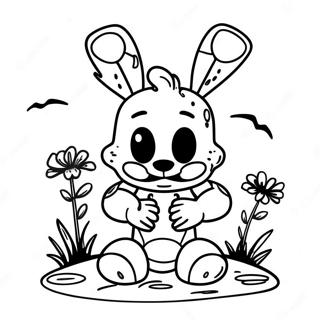 Creepy Spring Trap Coloring Page 7517-6204