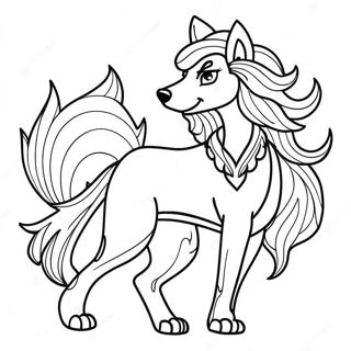 Wolf Anime Girl Coloring Pages