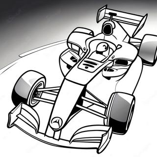 F1 Racing Car Coloring Page 7526-6199