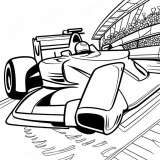 F1 Racing Car Coloring Page 7526-6200