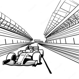 Exciting F1 Race Track Coloring Page 7527-6205