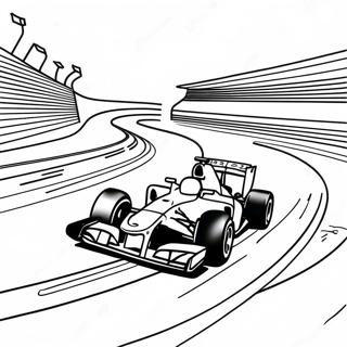 Exciting F1 Race Track Coloring Page 7527-6208