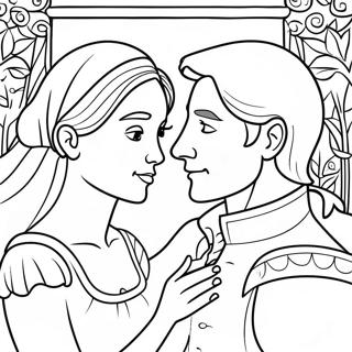 Romantic Romeo And Juliet Coloring Page 7547-6217