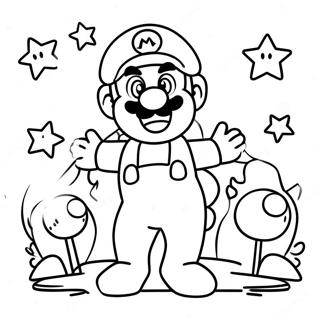 Super Mario 3d World Coloring Page 7556-6223