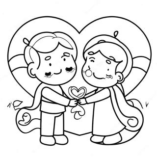 Religious Valentine Coloring Page 7566-6232