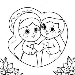 Heartwarming Religious Valentine Coloring Page 7567-6239