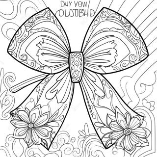 Bow Coloring Pages