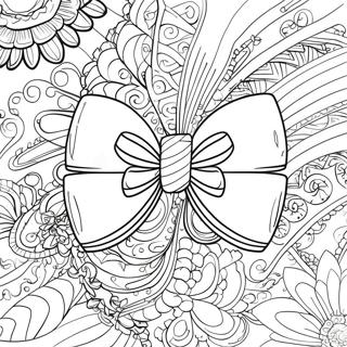 Bow Coloring Page 7576-6242