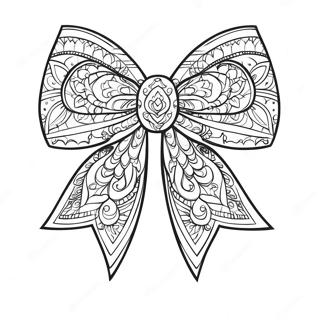 Bow Coloring Page 7576-6244