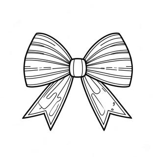 Colorful Bow With Ribbon Coloring Page 7577-6252