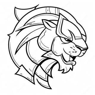 Detroit Lions Logo Coloring Page 7586-6246