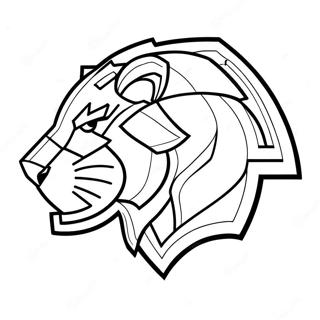 Detroit Lions Logo Coloring Page 7586-6247