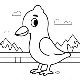 Pigeon Mo Willems Coloring Page 7596-6259