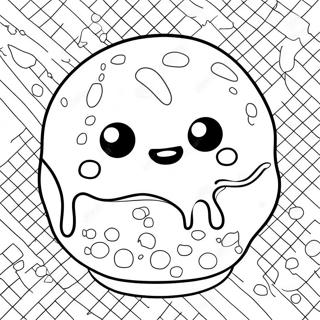 Glittery Slime Coloring Page 7617-6277