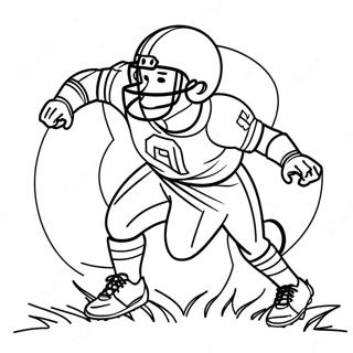 Football Coloring Page 761-607