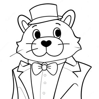 Tuxedo Sam Coloring Page 7626-6284