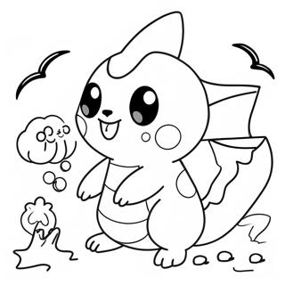 Pokemon Halloween Coloring Page 7636-6290