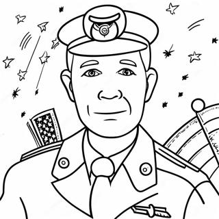 Patriotic Veterans Day Coloring Page 7647-6297