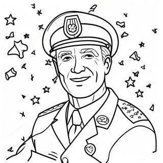 Patriotic Veterans Day Coloring Page 7647-6298