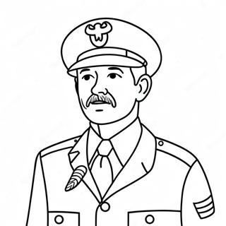 Patriotic Veterans Day Coloring Page 7647-6299