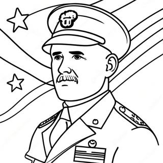 Patriotic Veterans Day Coloring Page 7647-6300