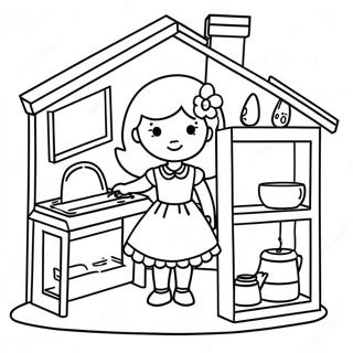 Gabby Dollhouse Coloring Pages