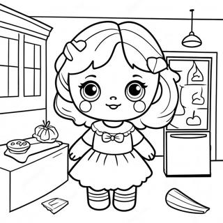 Gabby Dollhouse Coloring Page 7666-6314