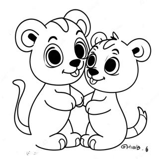 Gabby And Pandy Paws Coloring Page 7667-6317