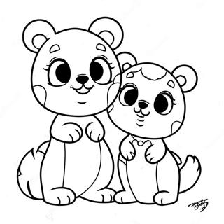 Gabby And Pandy Paws Coloring Page 7667-6319