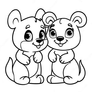 Gabby And Pandy Paws Coloring Page 7667-6320