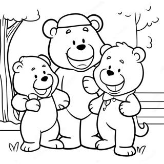 Berenstain Bears Family Fun Coloring Page 7677-6326