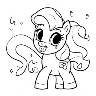 Cheerful Pinkie Pie Party Coloring Page 7697-6342