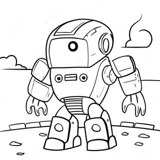 Brave Rescue Bot In Action Coloring Page 7707-6349