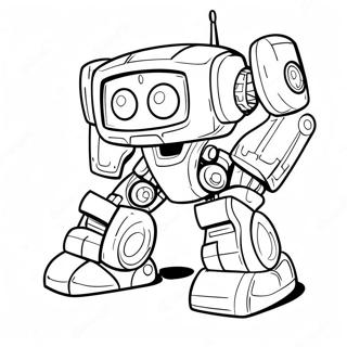 Brave Rescue Bot In Action Coloring Page 7707-6351